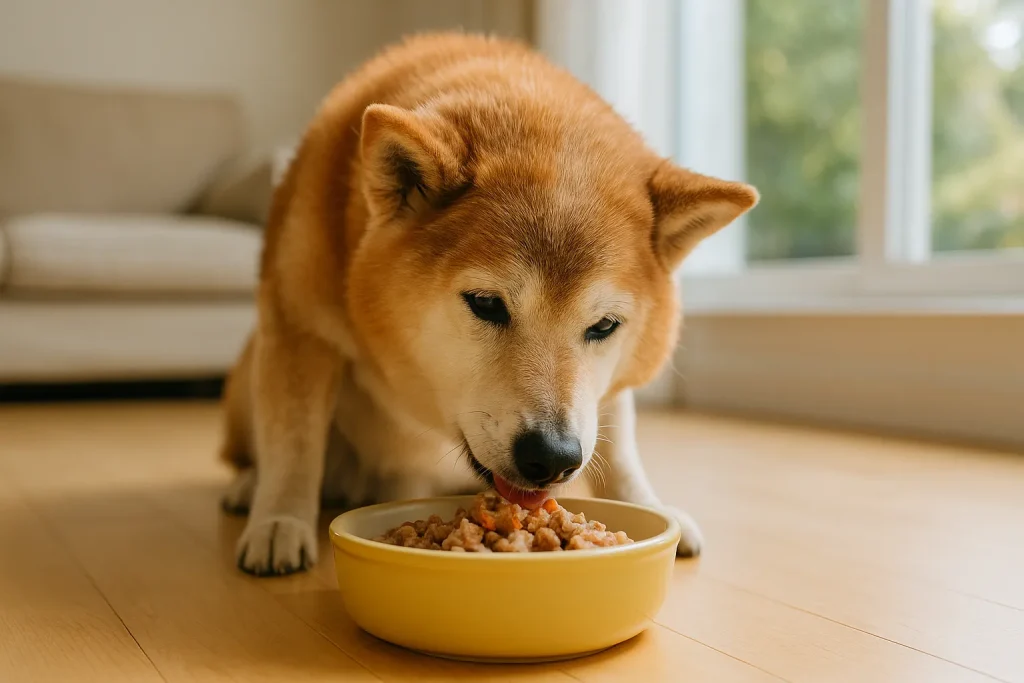 食事を工夫して元気に食べるシニア犬