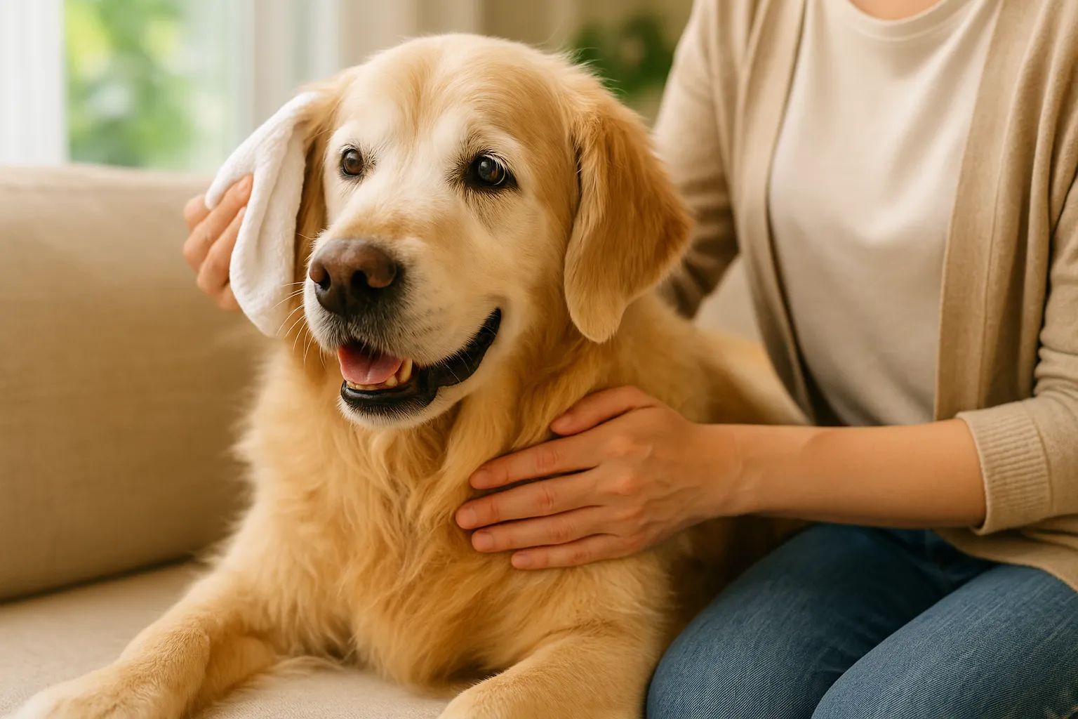 シニア犬の健康ケアイメージ