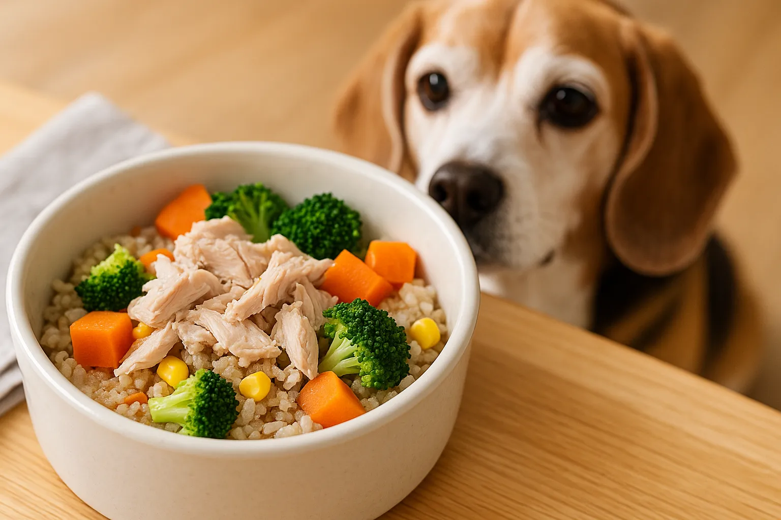 シニア犬の手作りごはん