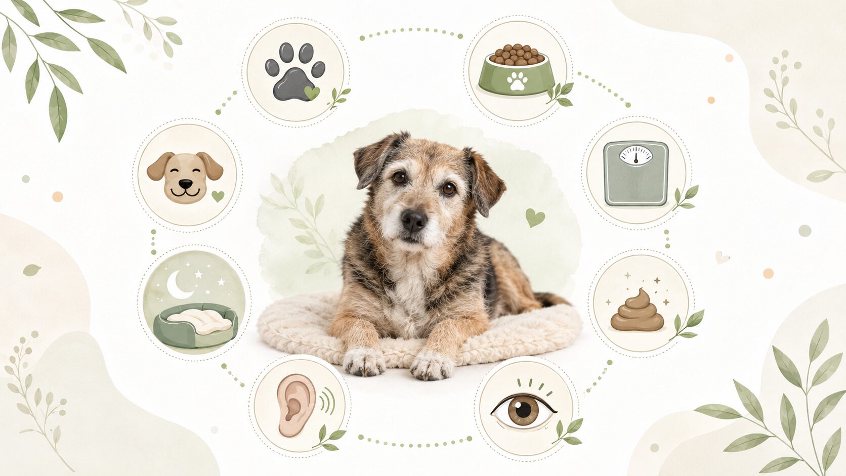 シニア犬に見られやすい老化サインを整理した図解